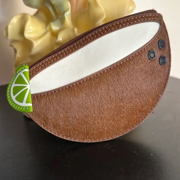 Kate Spade Handbags - NWT Kate Spade Fine Feathers Lime in the Coconut Coin Purse Wallet